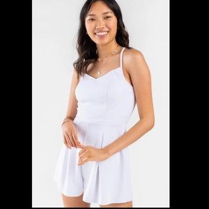Francesca’s white romper